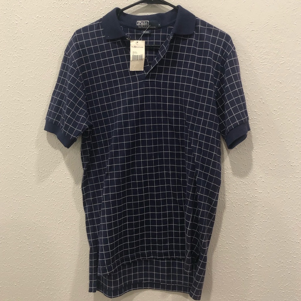 NWT Polo by Ralph Lauren with Navy Checkers
